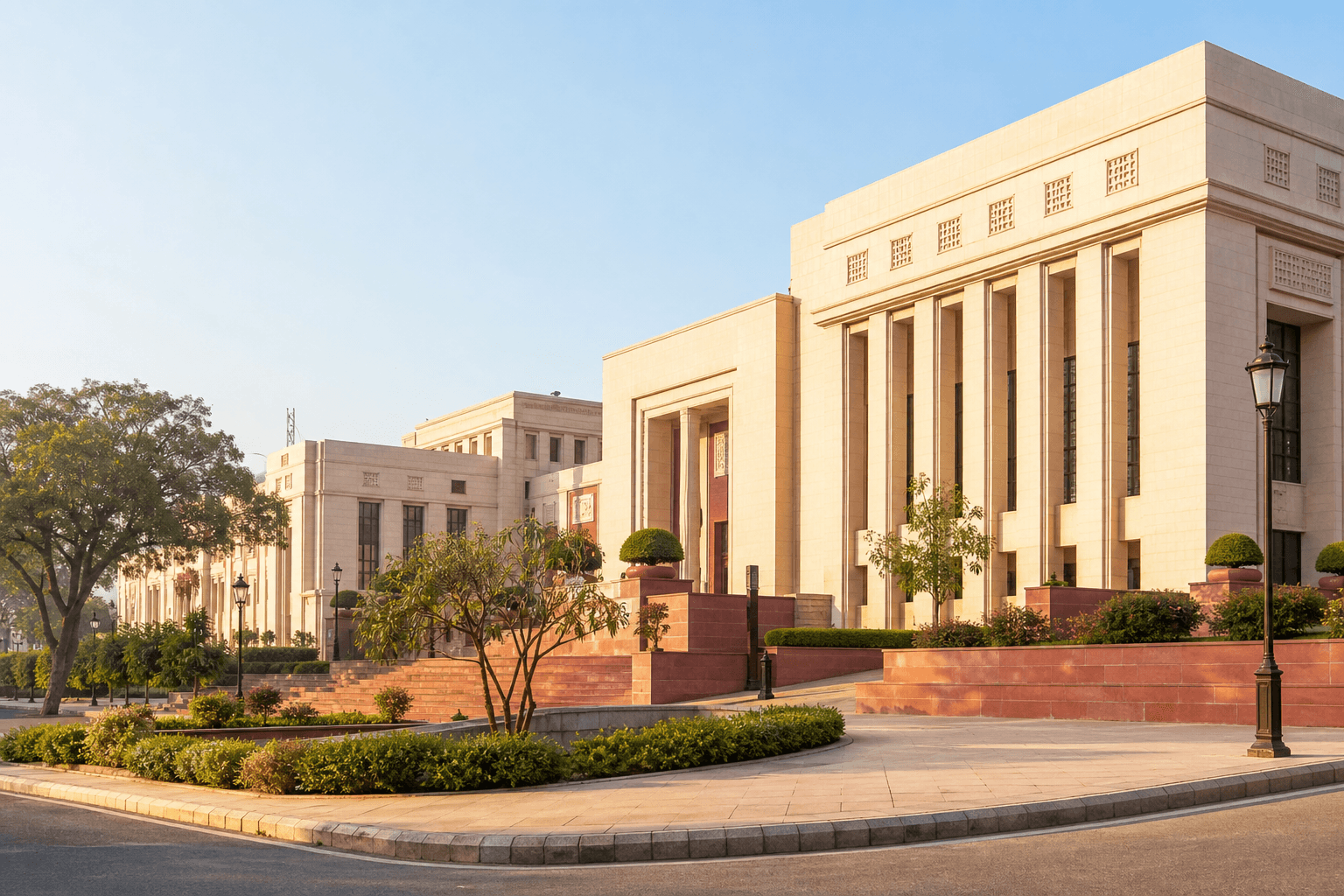 Tis Hazari Courts, Delhi, morning light